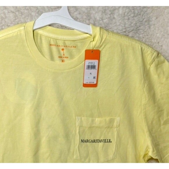 Margaritaville T-shirt Yellow Short Sleeve Marlin Fish Beach Vacation Tee Sz XL - Picture 4 of 4